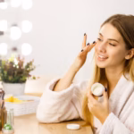 daily skincare routine for glowing skin step by step with cleanser toner serum moisturizer